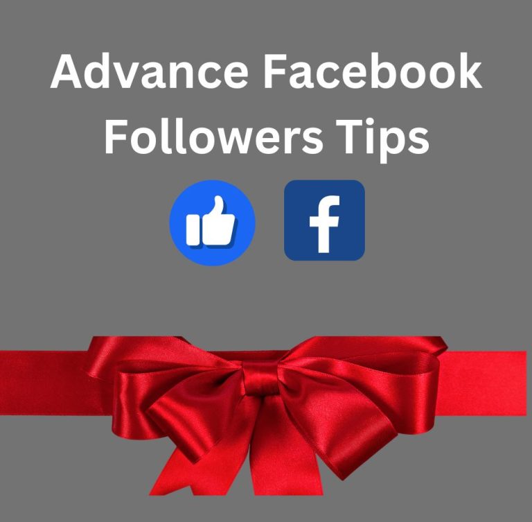 Advance Facebook Followers Tips